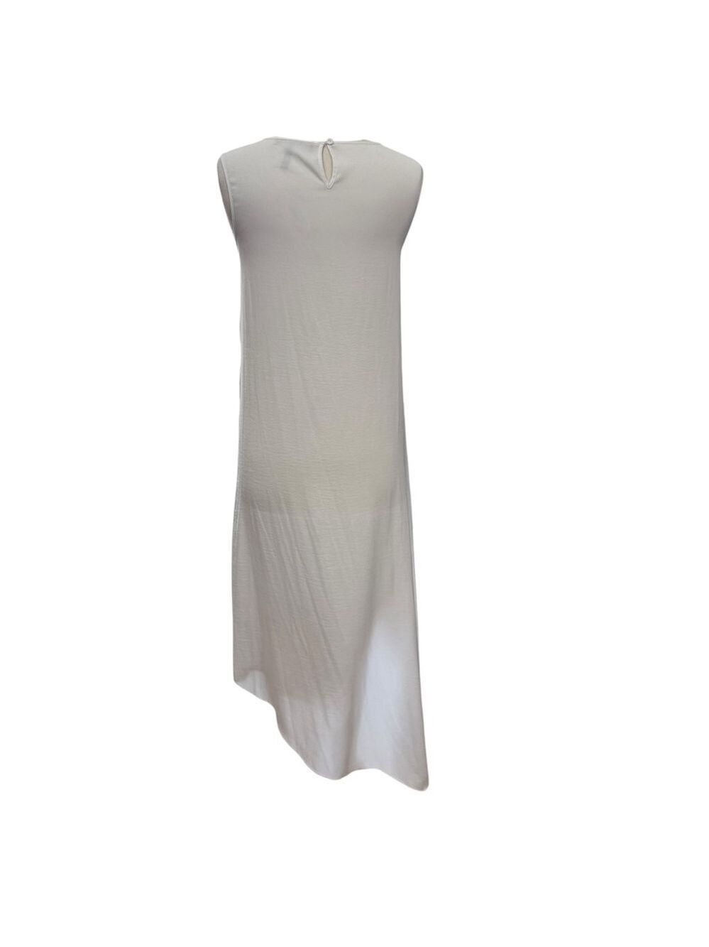 BCBGMAXAZRIA Dress XS White Sleeveless Asymmetrical - Picture 5 of 8